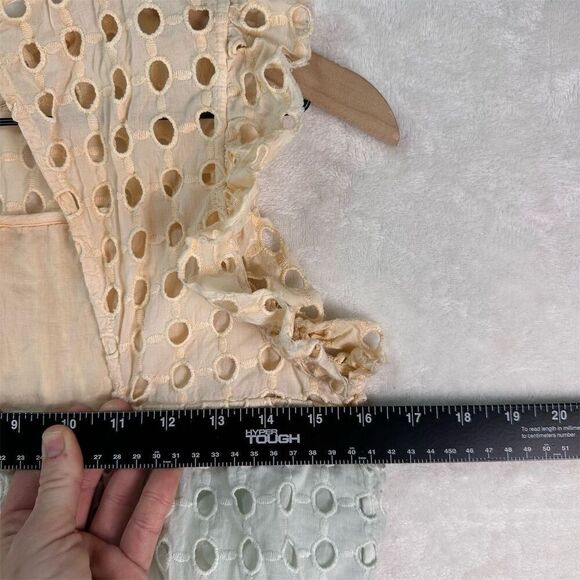 Anthropologie Ollari Ruffled Eyelet Ombré Tank Top XS Multicolor - Picture 13 of 13